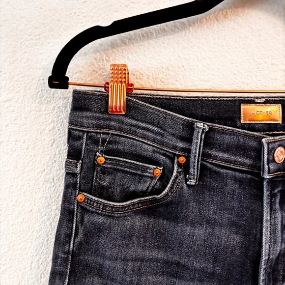 MOTHER Denim Womens Jeans Insider Crop Step Fray Size 29 Home Movies - Picture 6 of 11